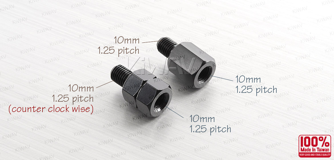 KiWAV 10mm to 10mm standard and reverse converter screws