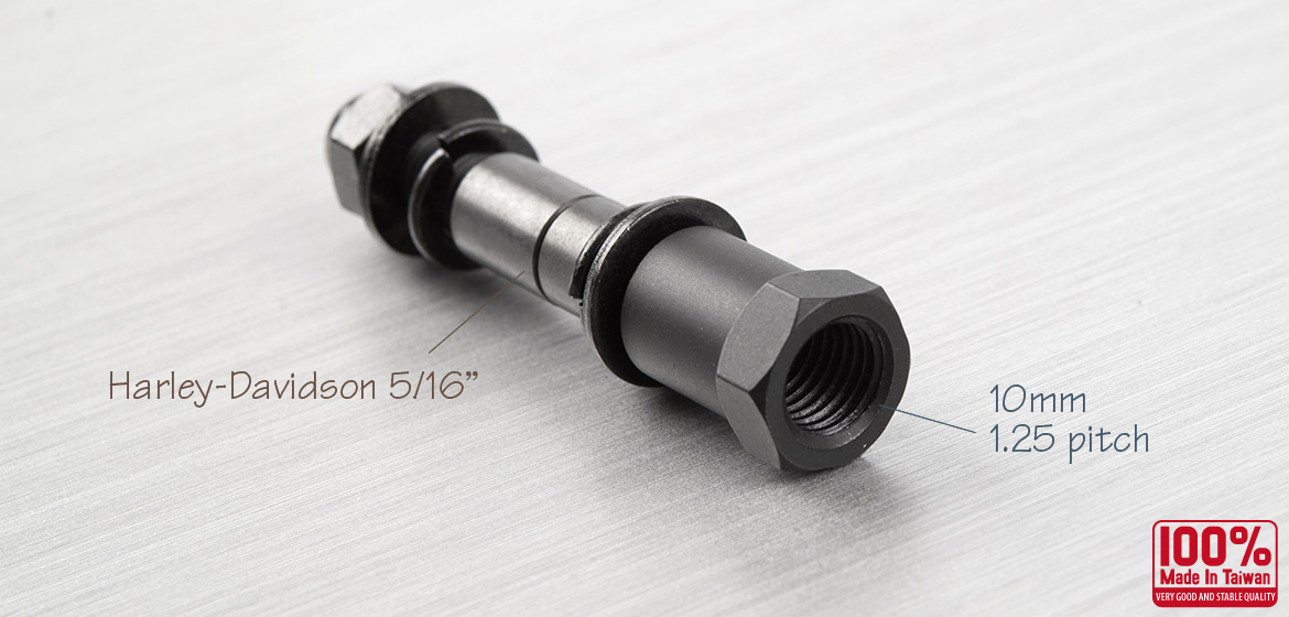 KiWAV 10mm to Harley-Davidson mirror mount  converter screws