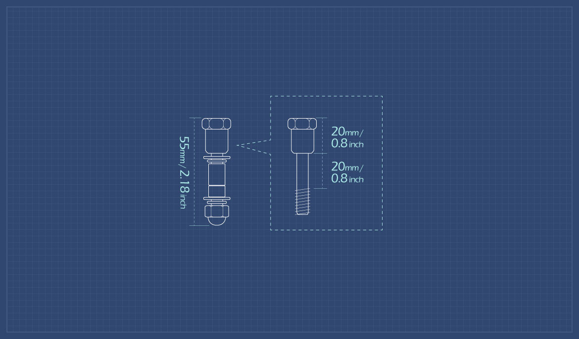 KiWAV measurement graph of M10 mirror adapter compatible with Triumph go-through mirror mount motorcycles