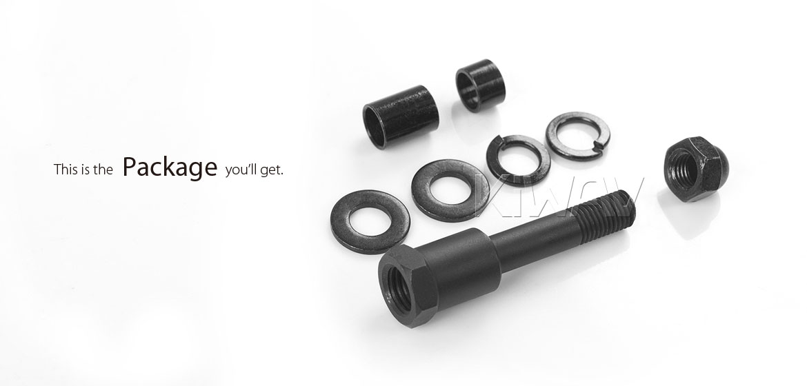 KiWAV M10 mirror adapter compatible with Triumph go-through mirror mount motorcycles