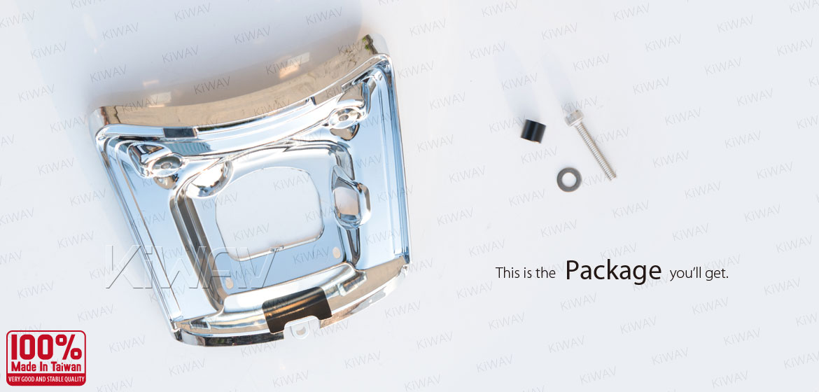 KiWAV 2320 LED tail lamp bezel chrome for Vespa GTS GTV 15~later