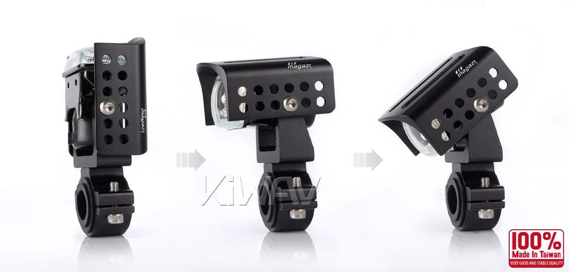 fog: バイク用フォグランプ 四角い クロム