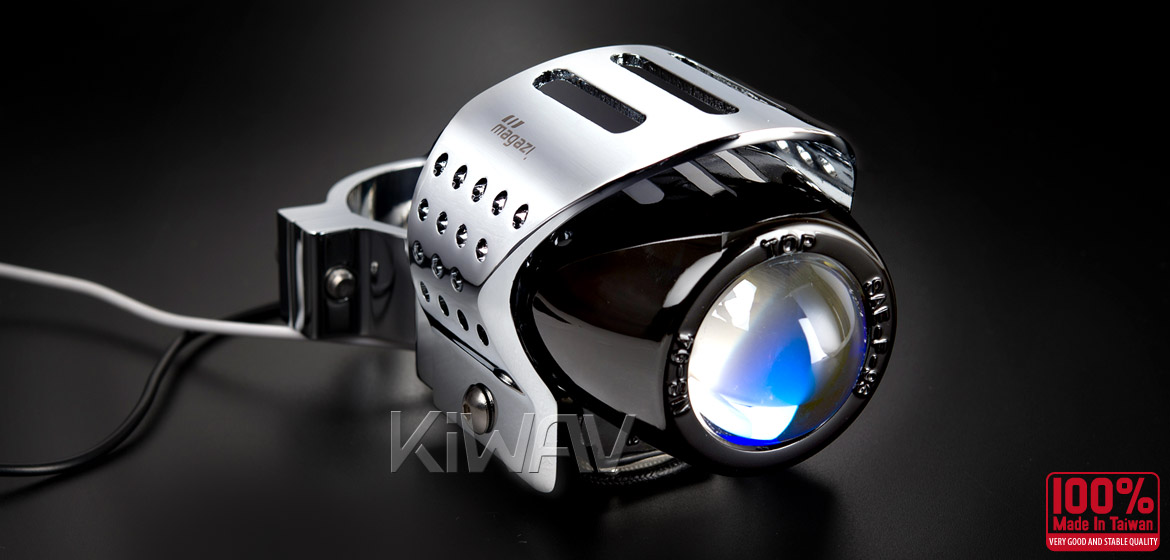 Magazi Round fisheye chrome fog auxiliary light