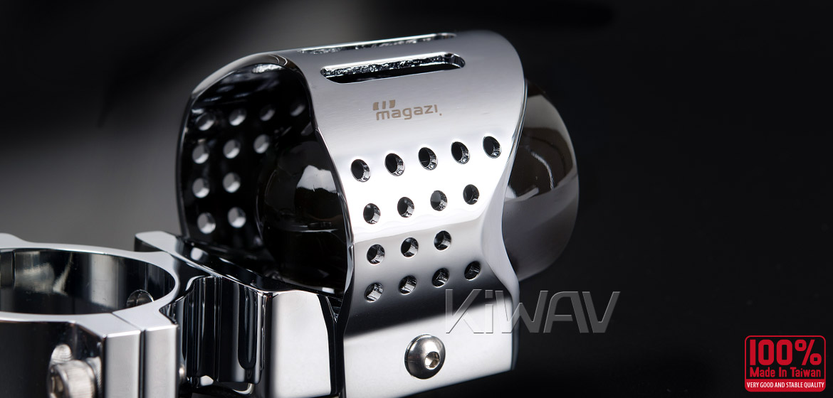 Magazi Round fisheye chrome fog auxiliary light