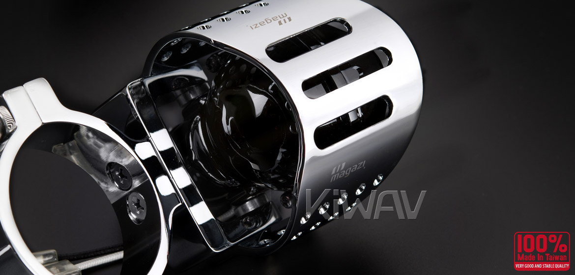 Magazi Round fisheye chrome fog auxiliary light