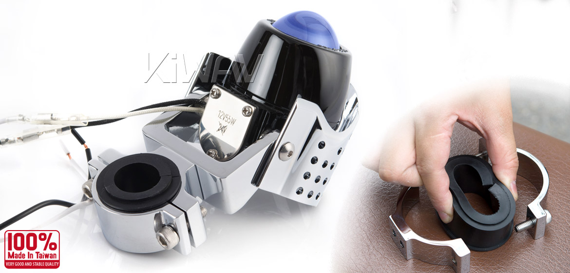 Magazi Round fisheye chrome fog auxiliary light