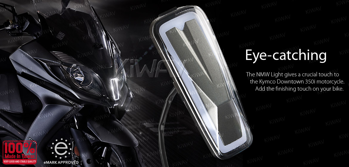 KiWAV Kymco Downtown 350I NMW front cowling position light gray