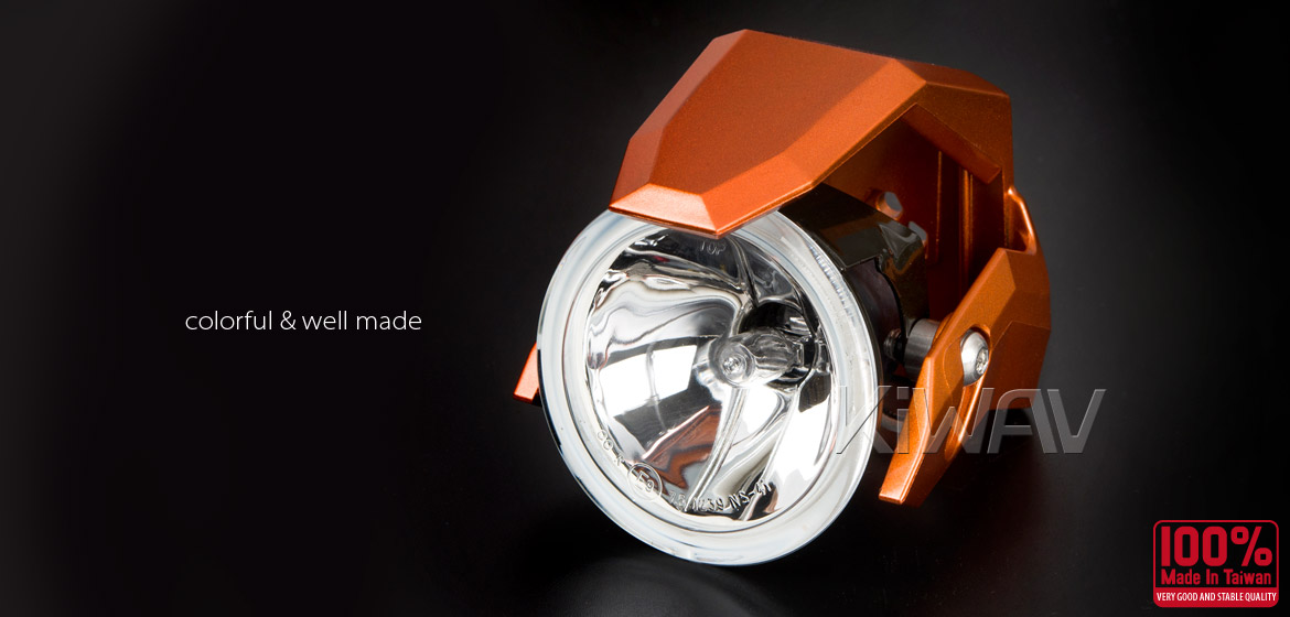 Magazi NS-41 round fog auxiliary light orange