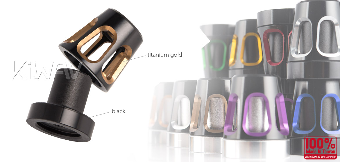 KiWAV bar ends Tower tgold with black base fit 7/8 inch 1 inch hollow handlebar Magazi
