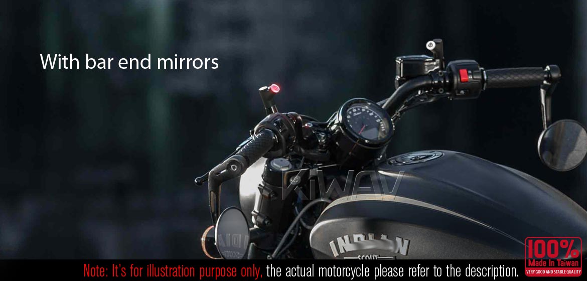 KiWAV motorcycle BSD system with LED indicators for Harley Davidson street 500/750