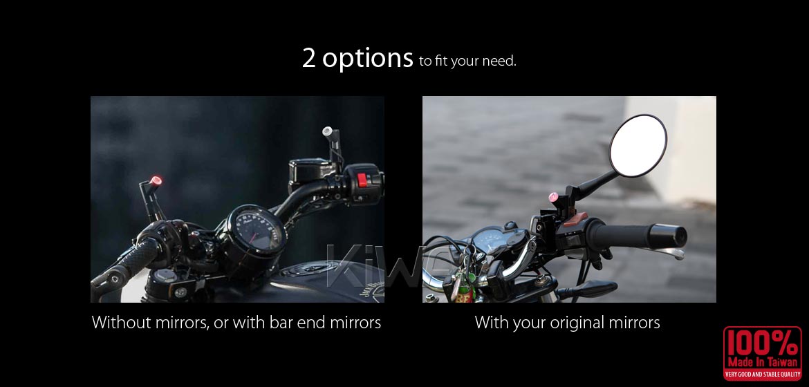 KiWAV motorcycle BSD system with LED indicators for most BMW