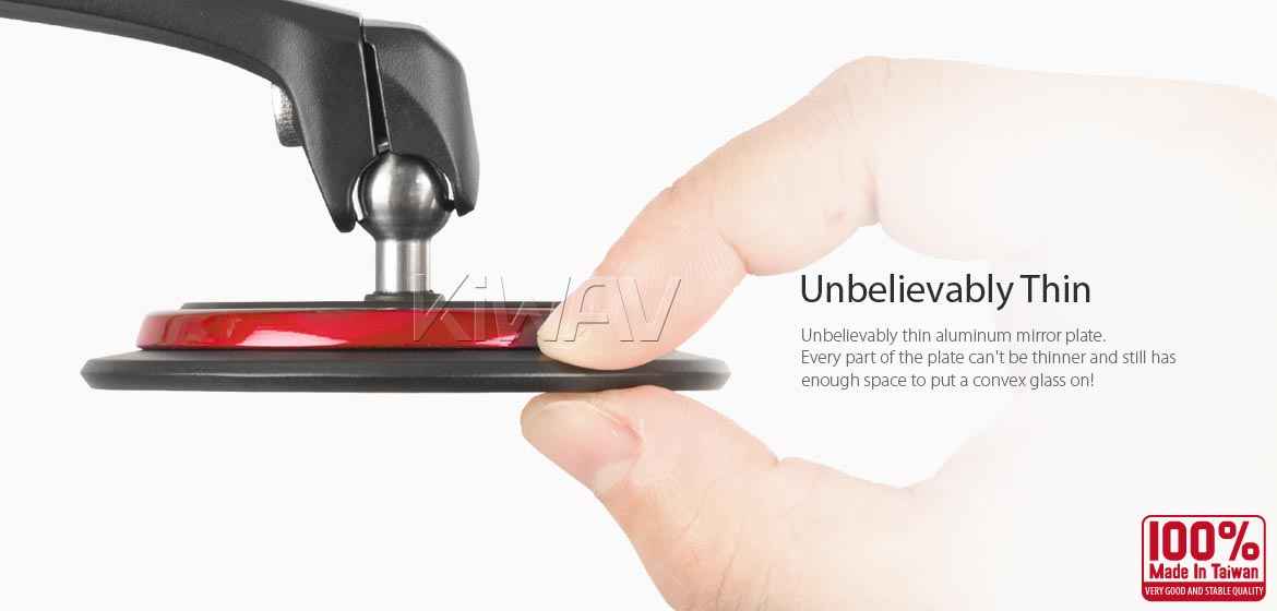 Thinnest motorcycle mirrors KiWAV motorcycle bar end mirrors Aura red compatible with BMW M8 threaded handlebar