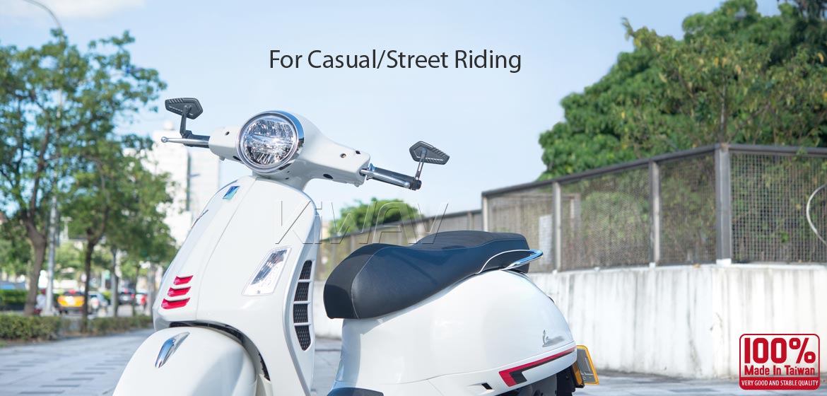 ベスパ　ミラー Mirror VESPA GTS 300 250ブラックオートバイ7/8 
