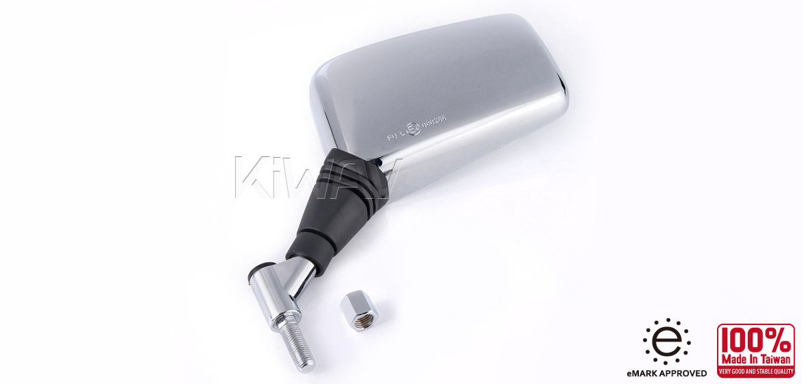 Magazi Brick chrome 10mm mirror LH for motorcycle golf cart