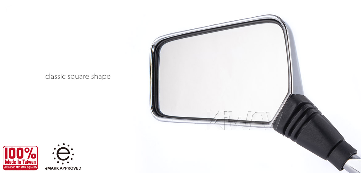 Magazi Brick chrome 10mm mirror LH for motorcycle golf cart
