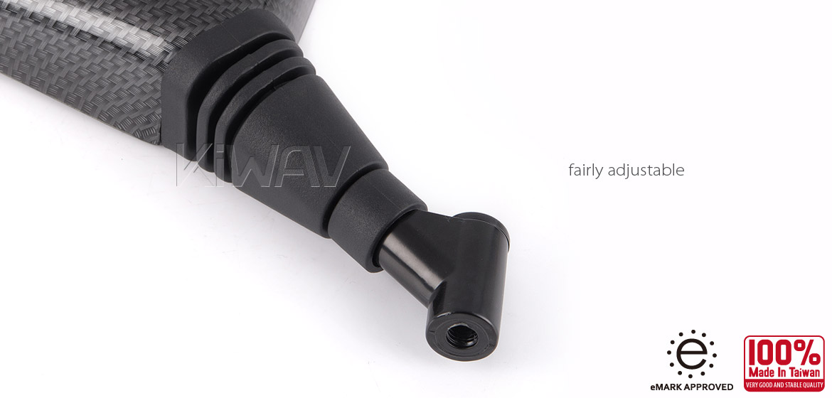 製品一覧: バイクミラー ブリック カーボンの模様 右側 M10 1.5ピッチ