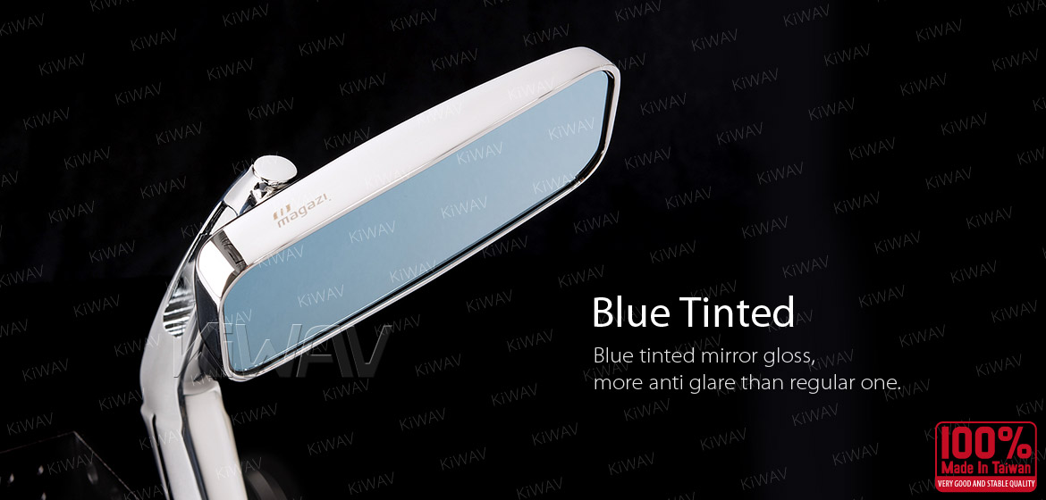 KiWAV ClassicHB chrome motorcycle bar end mirrors