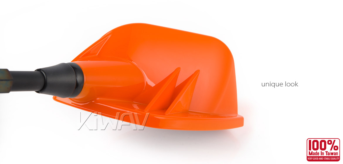 KiWAV Fin orange fairing mount rearview mirrors for sportsbike motorcycle Magazi
