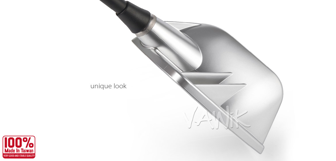 VAWiK Fin silver fairing mount rearview mirrors for sportsbike motorcycle Magazi