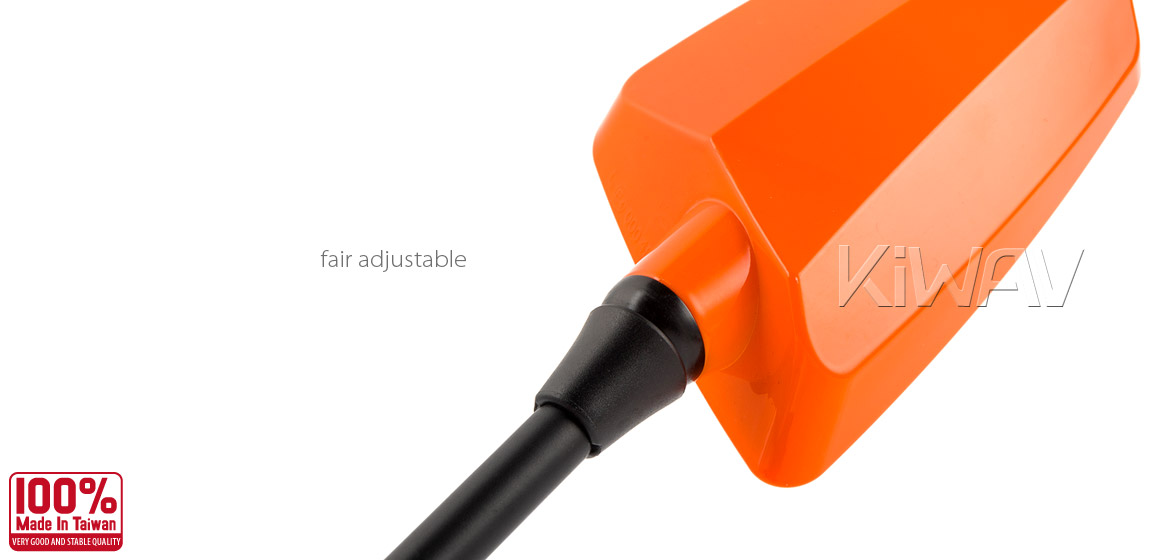 KiWAV Hawk orange fairing mount rearview mirrors for sportsbike motorcycle Magazi