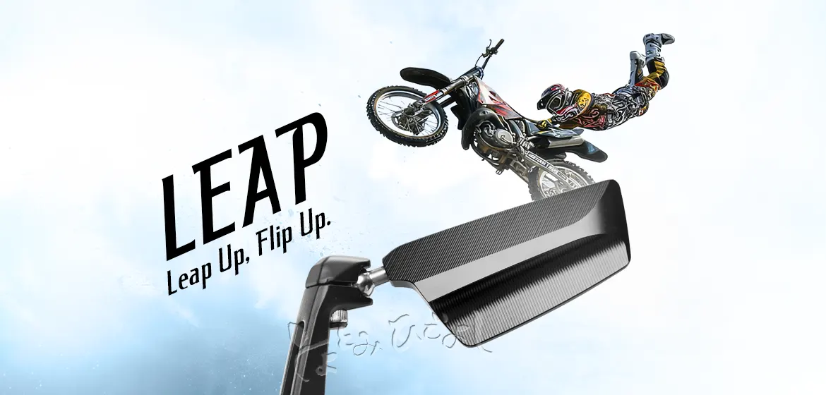 Toyotomi motorcycle bar end mirrors Leap left hand compatible for Royal Enfield Interceptor 650