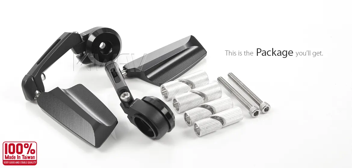 KiWAV motorcycle bar end mirrors Leap a pair for most bicycles, Ebikes with hollow bar end