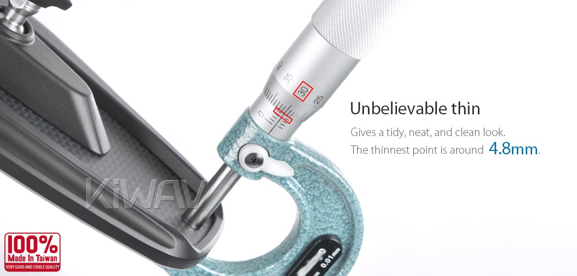 True carbon fiber mirrors KiWAV motorcycle mirrors Mamba black fairing mount rearview mirrors for sportbikes