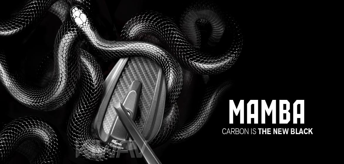 KiWAV bar end mirrors Mamba matte carbon compatible for Triumph air-cooled motorcycles