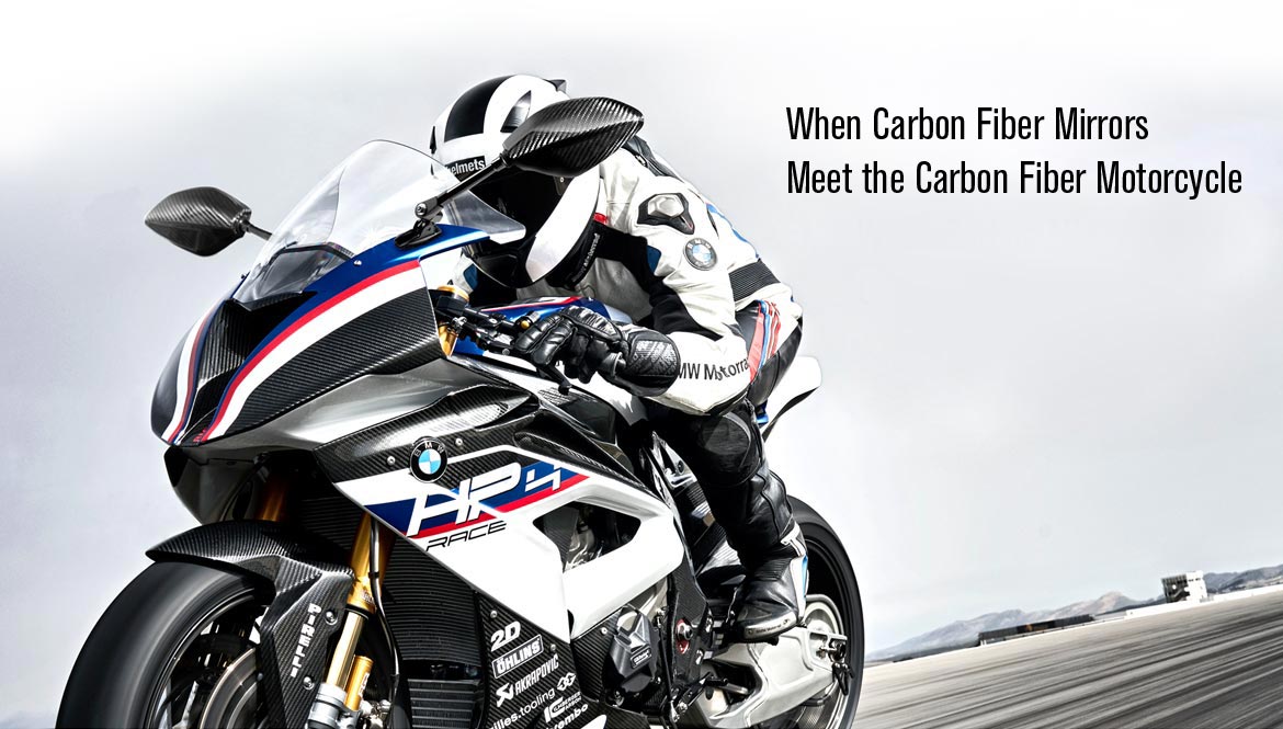 KiWAV motorcycle mirrors Panther 100% carbon fiber for fairing mount sportsbikes