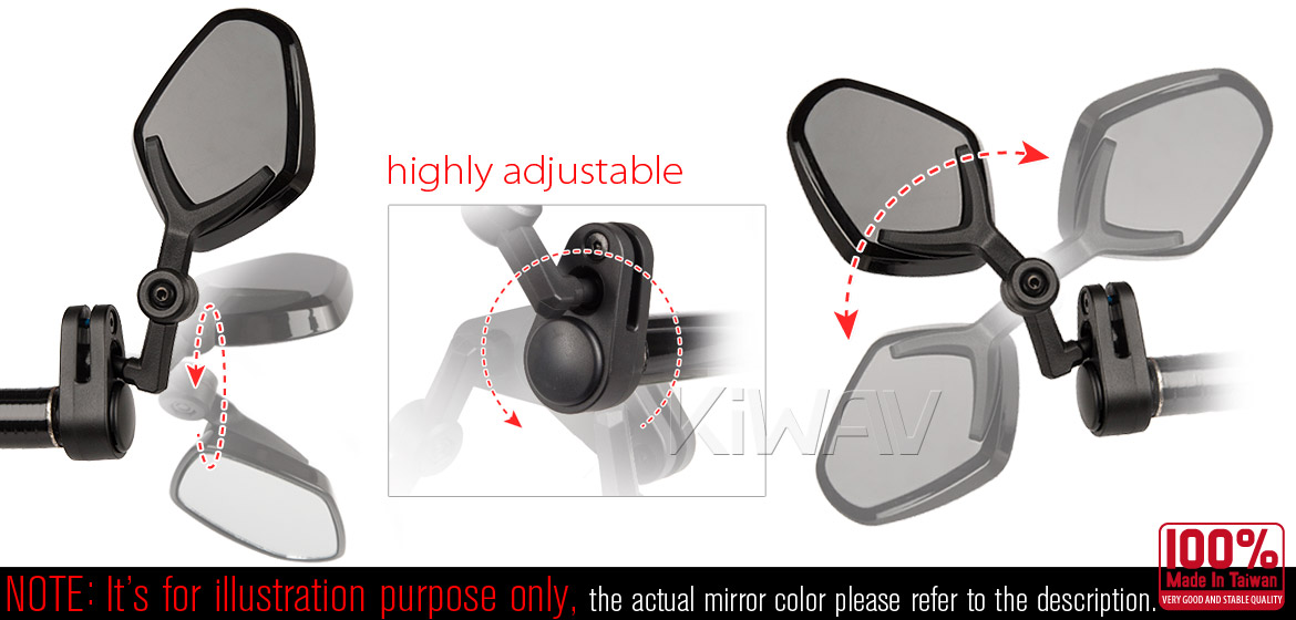 KiWAV Petal Mirrors for bicycle