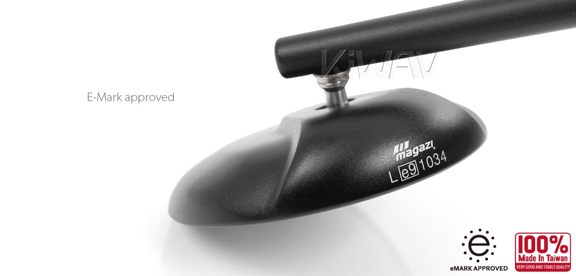 BMWに対応: バイクミラー レトロ 黒 M10 1.5ピッチ BMWに適用