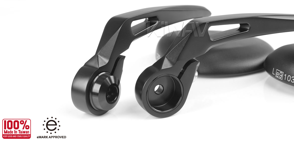 KiWAV バーエンドミラー 黒 5mm / 6 mm トライアンフ Amazon | KiWAV バーエンドミラー ウルトラ 黒 5mm / 6mmネジ式