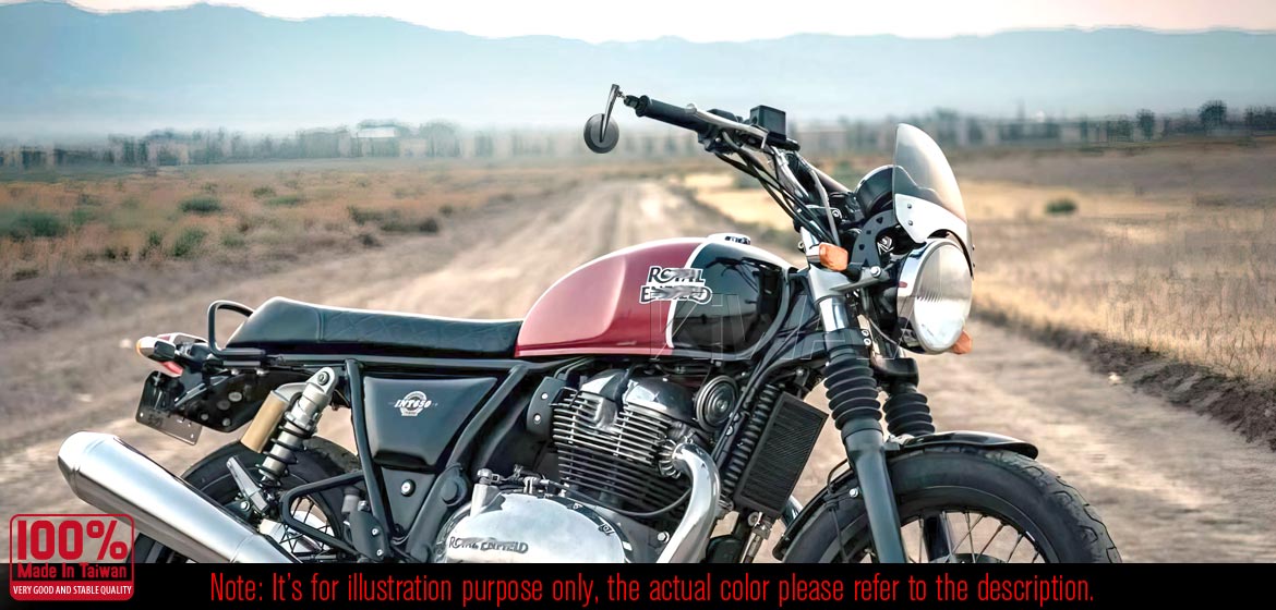 Round LEFT x1 bar end mirror 2.5
