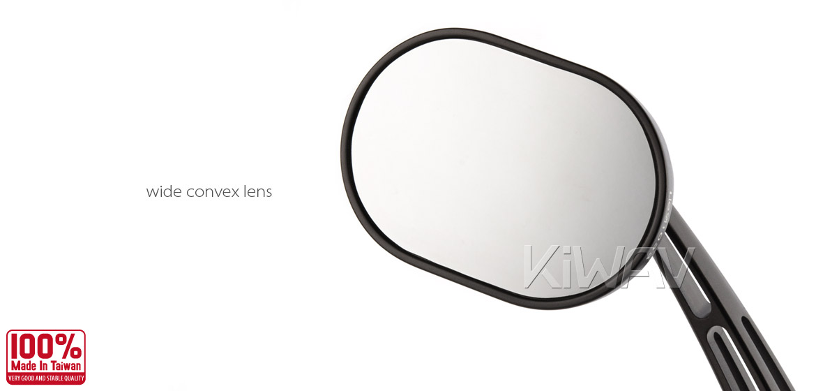 KiWAV motorcycle mirrors Stark black 10mm universal Magazi