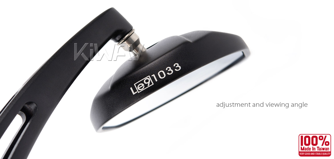 KiWAV motorcycle mirrors Stark black 10mm universal Magazi