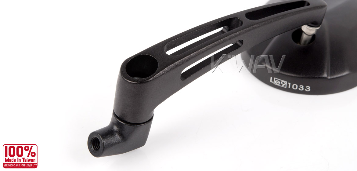 KiWAV motorcycle mirrors Stark black Harley Street 750 500 Magazi