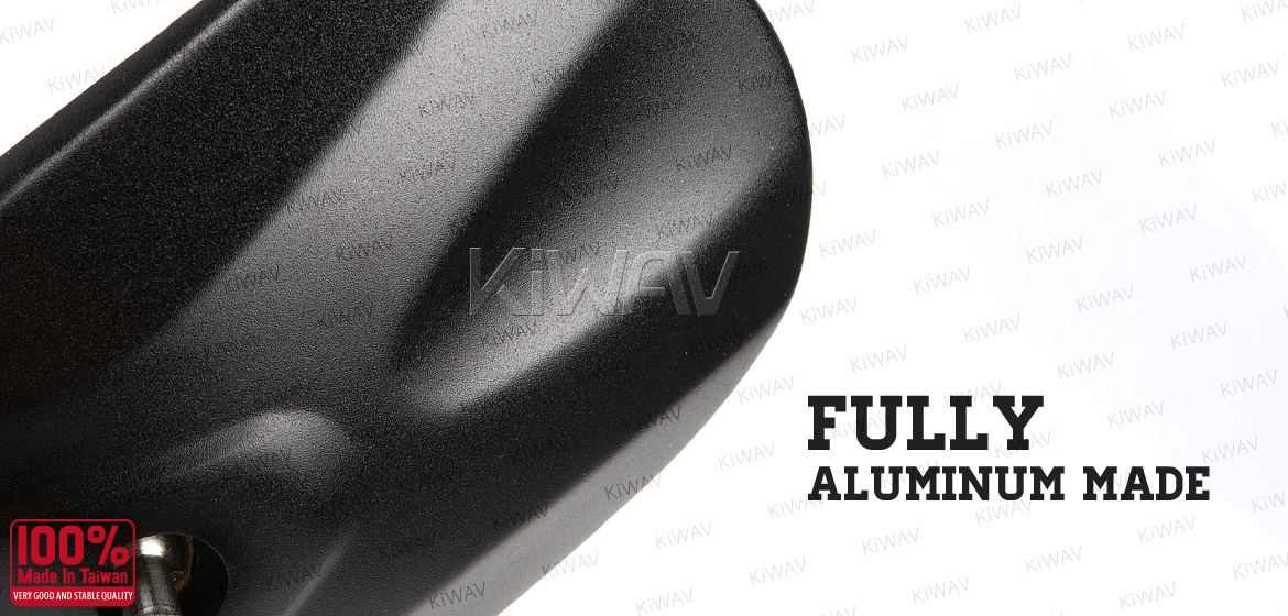 KiWAV bar end mirrors Stark black for Moto Guzzi motorcycles Magazi