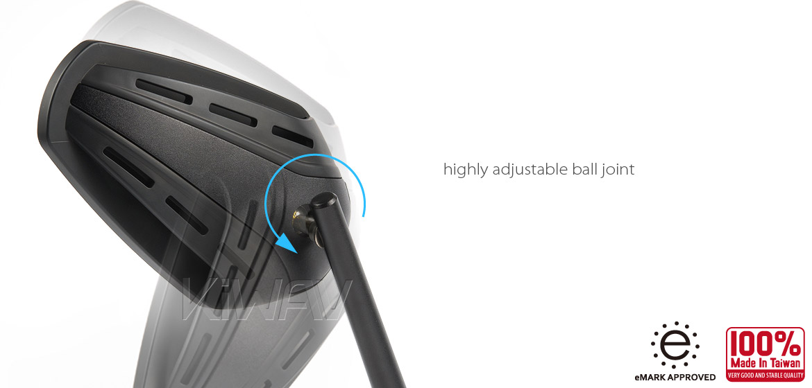 KiWAV Magazi Zipper motorcycle mirrors CNC aluminum Scooter black