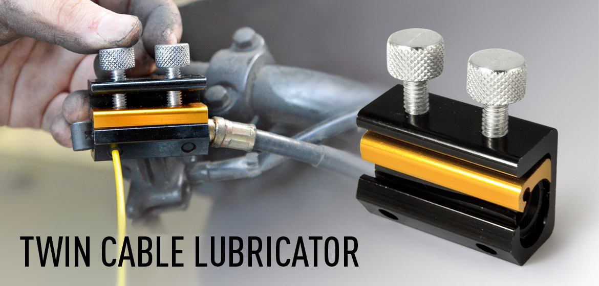 KiWAV motorcycle twin cable lubricator
