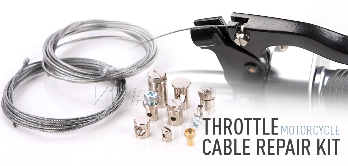 KiWAV universal throttle clutch brake parking brake cable end repair travel emergency repair kit