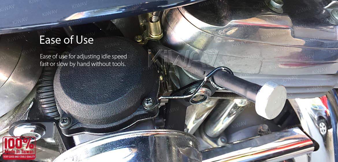 KiWAV idle adjustment screw for Harley Davidson motorcycles