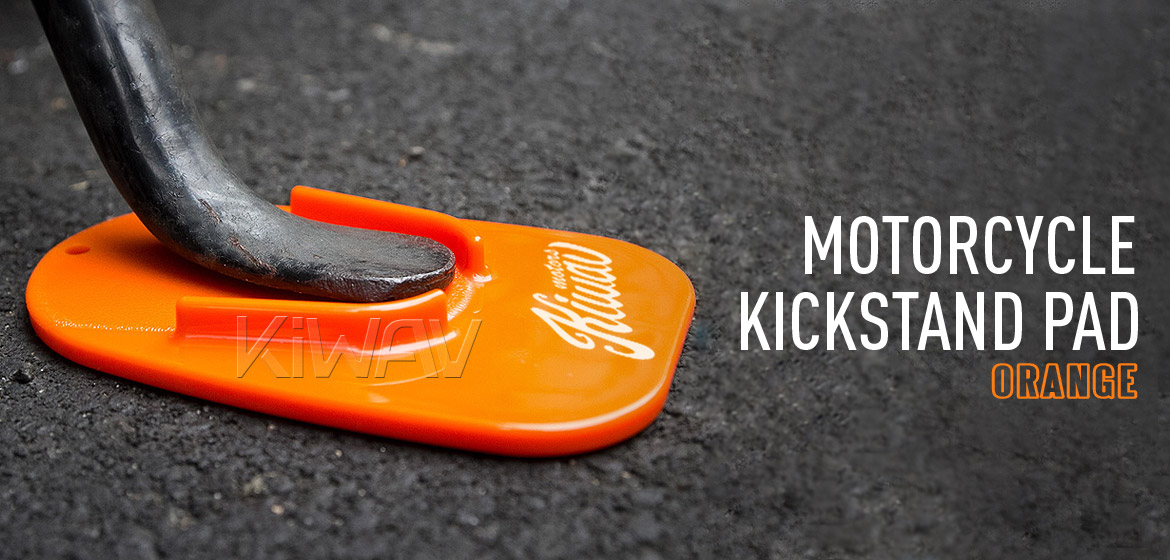 KiWAV motorcycle motorcross orange kickstand pad