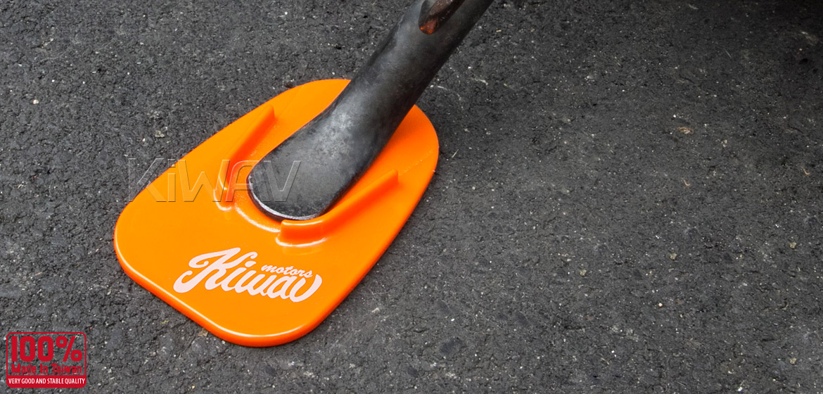 KiWAV motorcycle motorcross orange kickstand pad