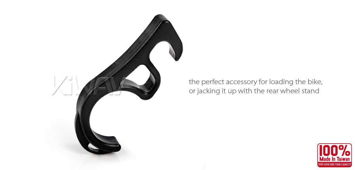 KiWAV motorcycle brake lever lock black universal fit
