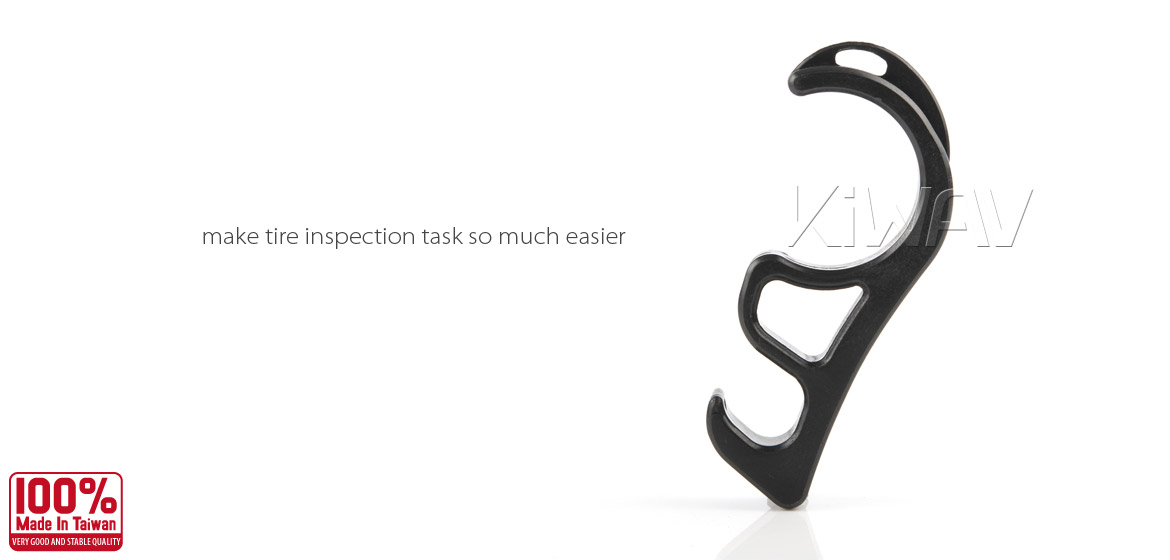 KiWAV motorcycle brake lever lock black universal fit