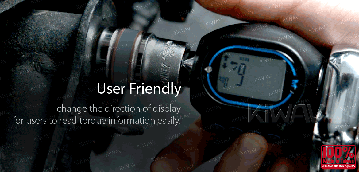 KiWAV digital torque adapter for 1/2 inch drive