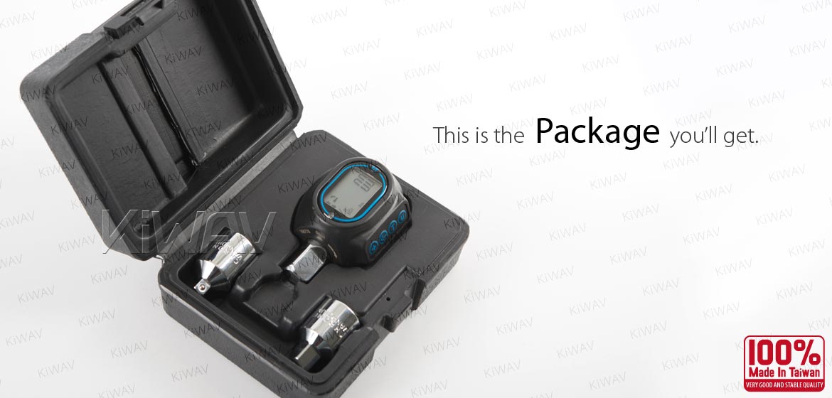 KiWAV digital torque adapter for 1/2 inch drive