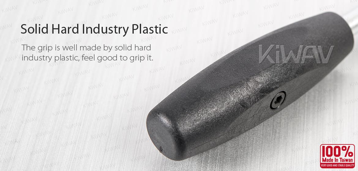 KiWAV 3/8inch square drive with magnetic 1/4inch hex bit holder screwdriver foldable straight T-handle grip tool