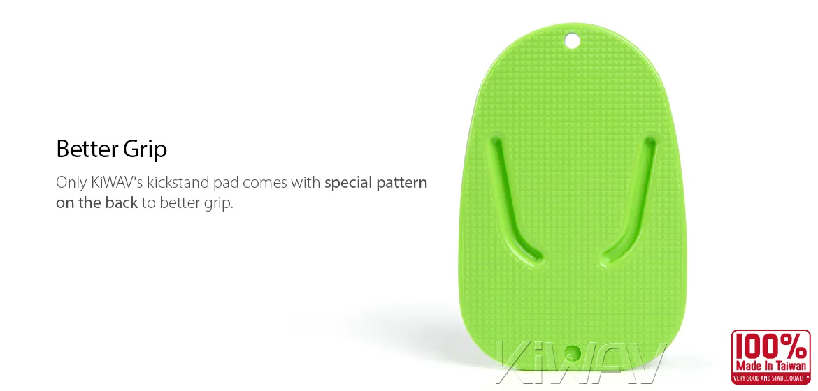 KiWAV motorcycle motorcross green kickstand pad