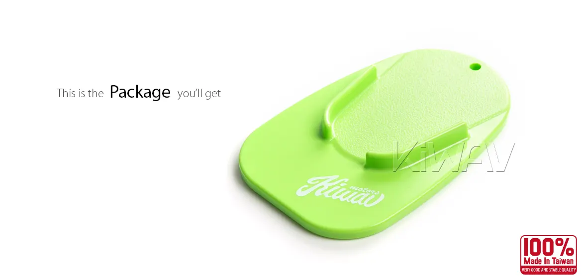 KiWAV motorcycle motorcross green kickstand pad